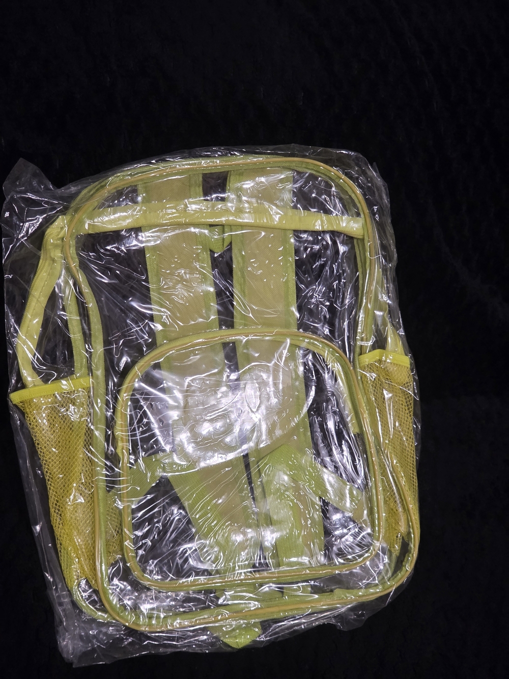 Kids Clear Yellow Backpack - Lightweight School Bag